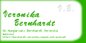 veronika bernhardt business card